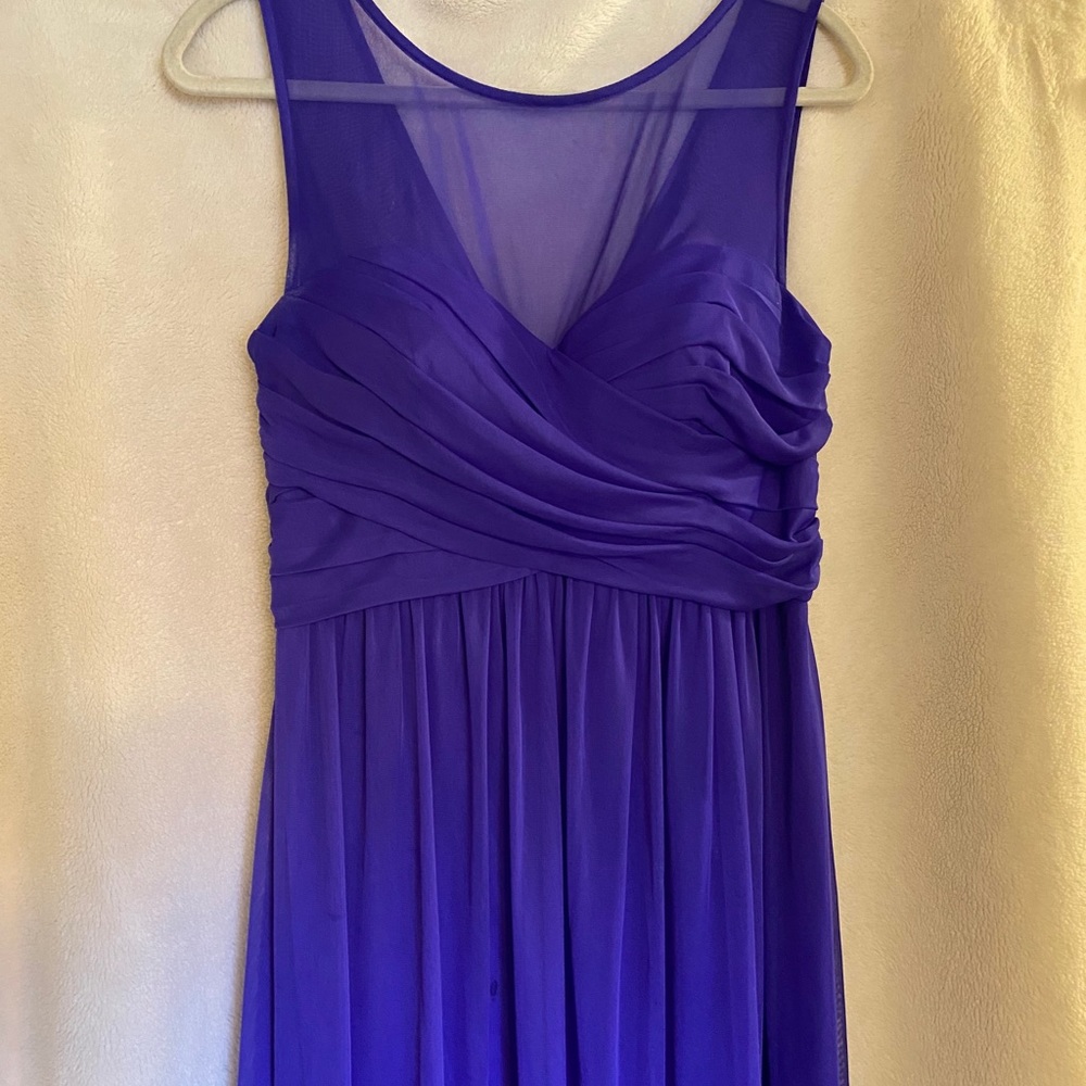 David’s Bridal Illusion Sweetheart Neckline Gown